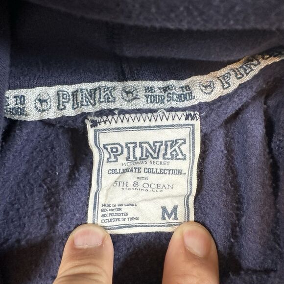 Victoria's Secret PINK Hoodie with Logo Patch, University of Illinois Helmet Med - Picture 5 of 6